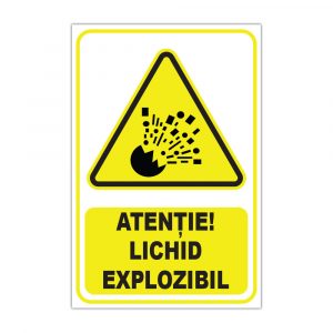 Indicator Avertizare - Lichid explozibil