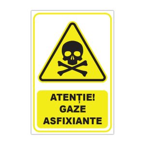 Indicator Avertizare - Gaze asfixiante