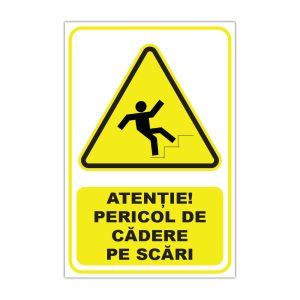 Indicator Avertizare - Pericol de cadere pe scari