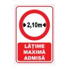 Indicator Interzicere - Latime maxima admisa