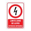 Indicator Interzicere - Limita zona de lucru