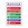 Indicator Combinat - Instructiuni de urmat in caz de incendiu