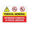 Indicator Combinat - Interzis fumatul si focul deschis