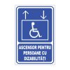 Indicator Informare Generala - Ascensor pentru persoane cu dizabilitati