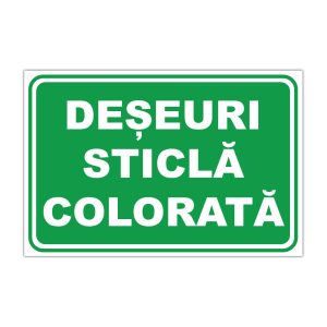 Indicator Informare Generala - Deseuri Sticla colorata