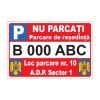 Indicator Parcare - Nu parcati, Parcare de resedinta